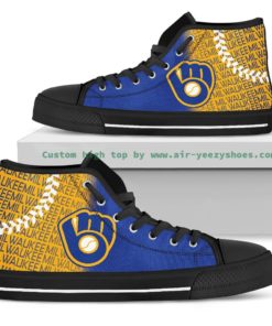 MLB Milwaukee Brewers Retro High Top Shoes