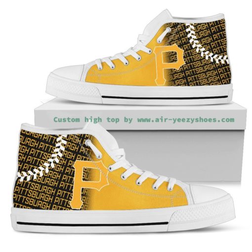 MLB Pittsburgh Pirates Canvas High Top Shoes