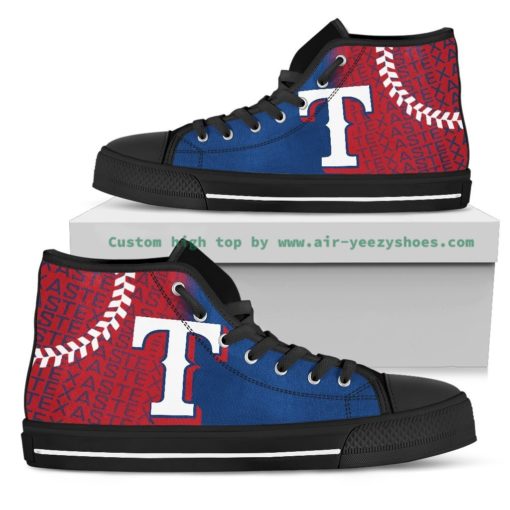 MLB Texas Rangers High Top Shoes