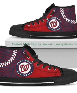 MLB Washington Nationals Canvas High Top Shoes