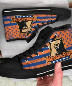 Morgan State Golden Bears Canvas High Top Shoes