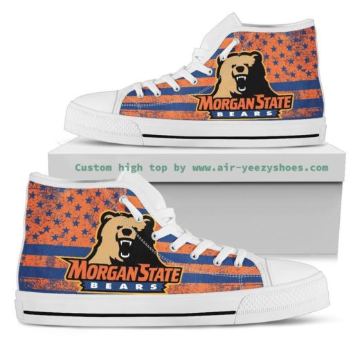 Morgan State Golden Bears Canvas High Top Shoes