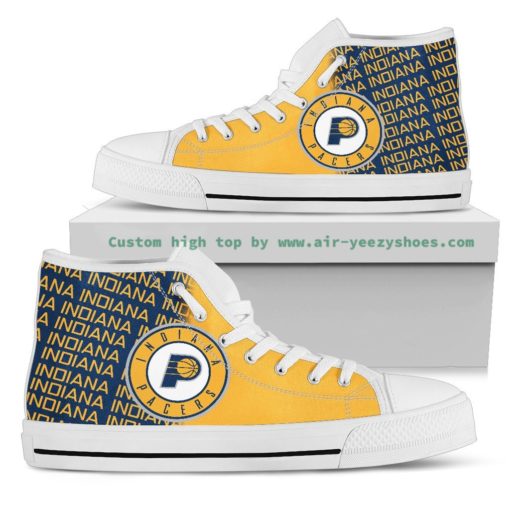 NBA Indiana Pacers Canvas High Top Shoes