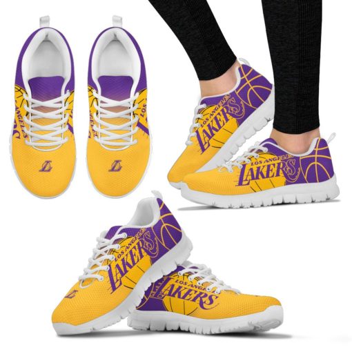 NBA Los Angeles Lakers Breathable Running Shoes AYZSNK211