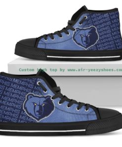 NBA Memphis Grizzlies Canvas High Top Shoes