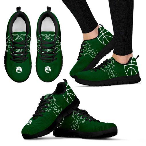 NBA Milwaukee Bucks Breathable Running Shoes AYZSNK211