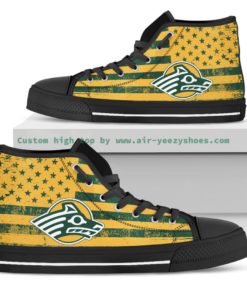 NCAA Alaska Anchorage Seawolves Canvas High Top Shoes