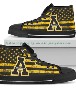 NCAA Appalachian State Mountaineers Canvas High Top Shoes