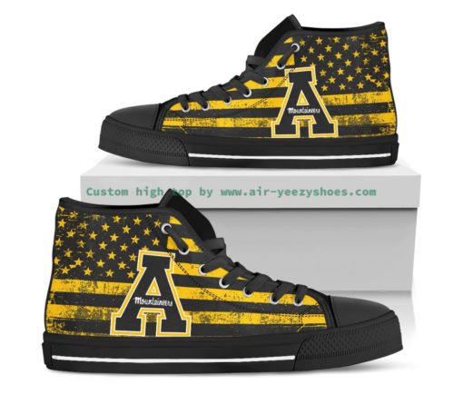 NCAA Appalachian State Mountaineers Canvas High Top Shoes