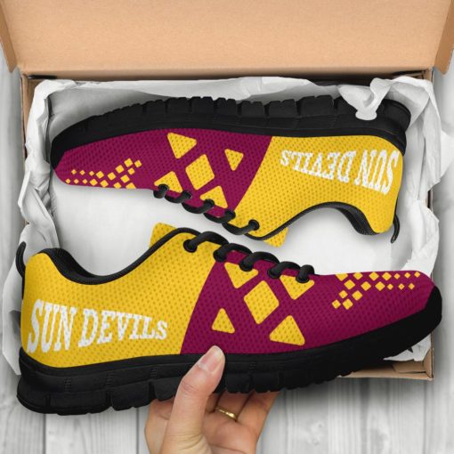 NCAA Arizona State Sun Devils Breathable Running Shoes AYZSNK217