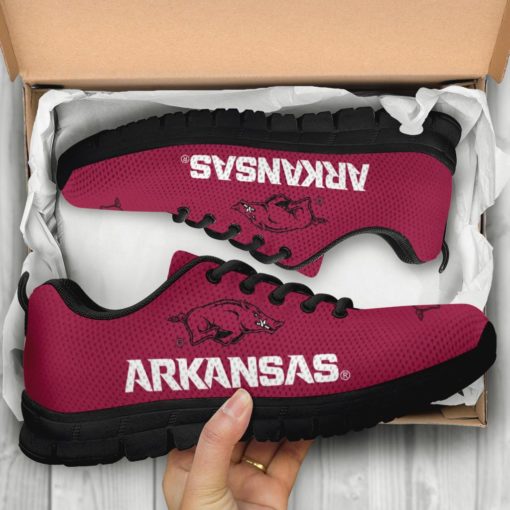 NCAA Arkansas Razorbacks Breathable Running Shoes