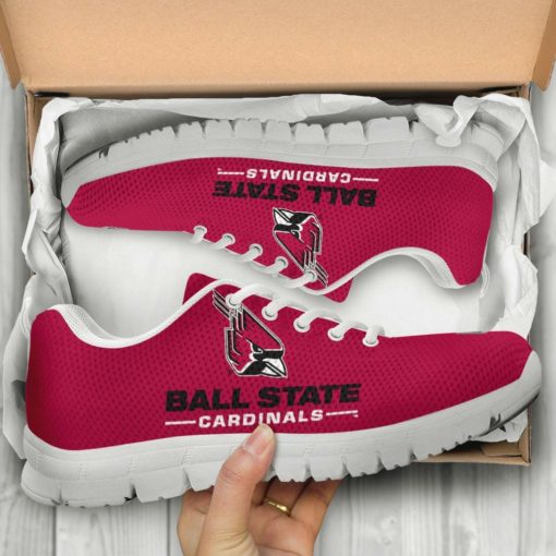 NCAA Ball State Cardinals Breathable Running Shoes