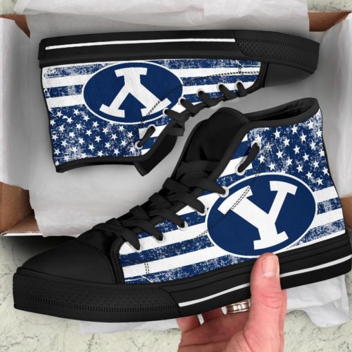 NCAA Brigham Young Cougars High Top Shoes