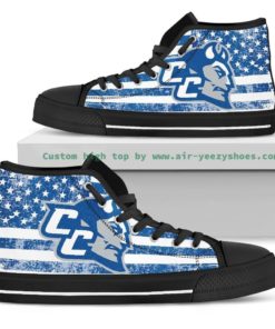 NCAA Central Connecticut State Blue Devils High Top Shoes