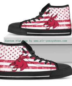 NCAA Central Missouri Mules Canvas High Top Shoes