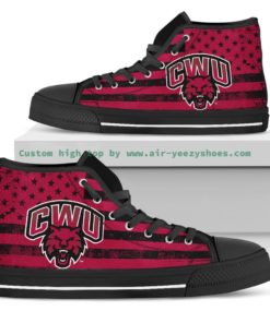NCAA Central Washington Wildcats High Top Shoes