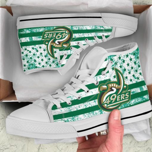 NCAA Charlotte 49ers Canvas High Top Shoes