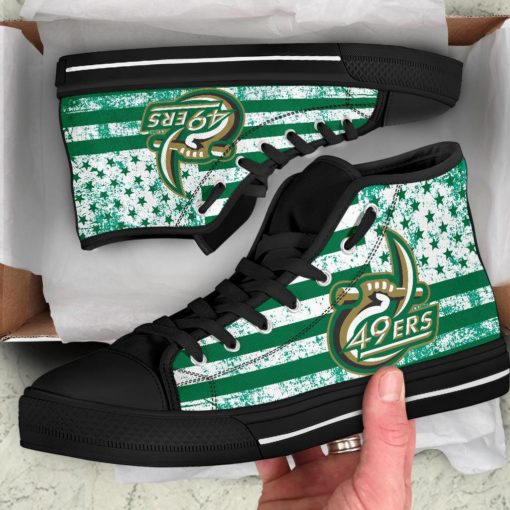 NCAA Charlotte 49ers Canvas High Top Shoes