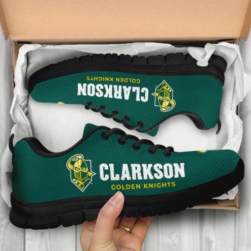NCAA Clarkson Golden Knights Breathable Running Shoes
