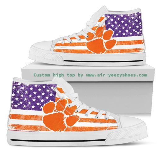 NCAA Clemson Tigers High Top Shoes
