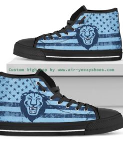 NCAA Columbia University Lions High Top Shoes