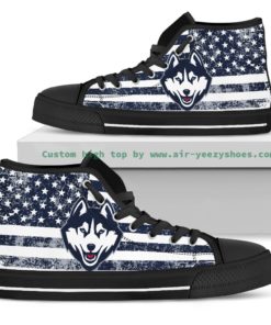 NCAA Connecticut Huskies Canvas High Top Shoes