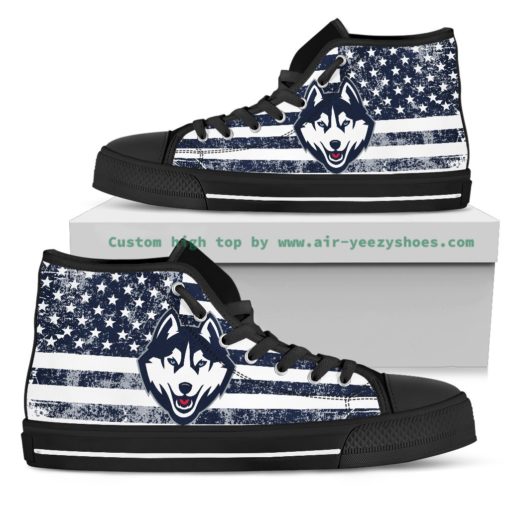 NCAA Connecticut Huskies Canvas High Top Shoes