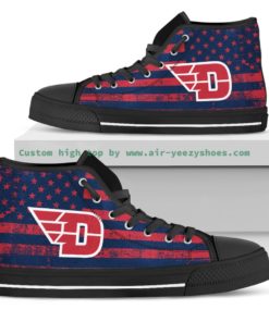 NCAA Dayton Flyers Canvas High Top Shoes