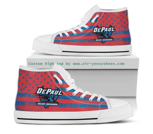 NCAA DePaul Blue Demons High Top Shoes