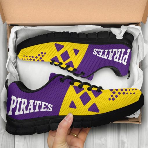 NCAA East Carolina Pirates Breathable Running Shoes AYZSNK214