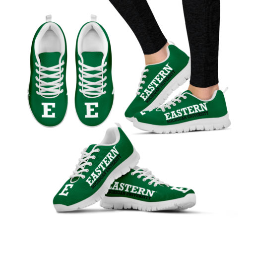 NCAA Eastern Michigan Eagles Breathable Running Shoes - Sneakers