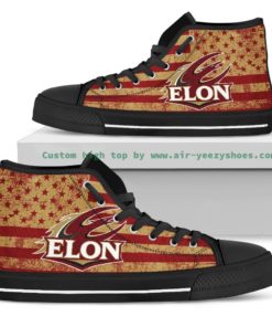NCAA Elon Phoenix Canvas High Top Shoes