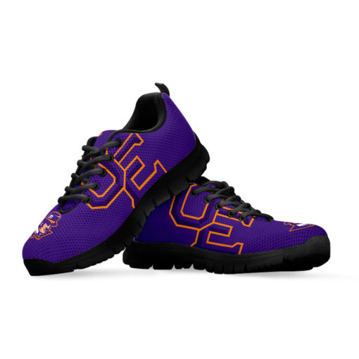 NCAA Evansville Purple Aces Breathable Running Shoes