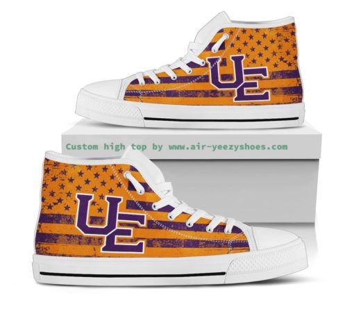 NCAA Evansville Purple Aces Canvas High Top Shoes