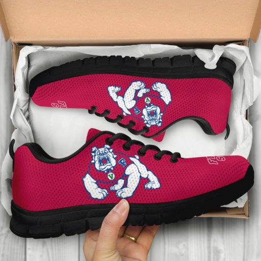 NCAA Fresno State Bulldogs Breathable Running Shoes