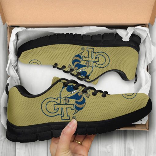 NCAA GA Tech Yellow Jackets Breathable Running Shoes