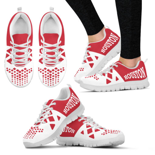 NCAA Houston Cougars Breathable Running Shoes AYZSNK214