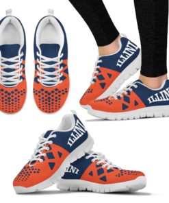 NCAA Illinois Fighting Illini Breathable Running Shoes - Sneakers AYZSNK214
