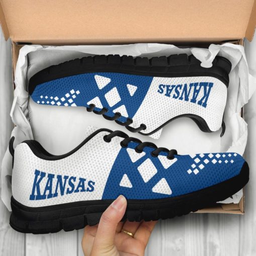 NCAA Kansas Jayhawks Breathable Running Shoes AYZSNK214