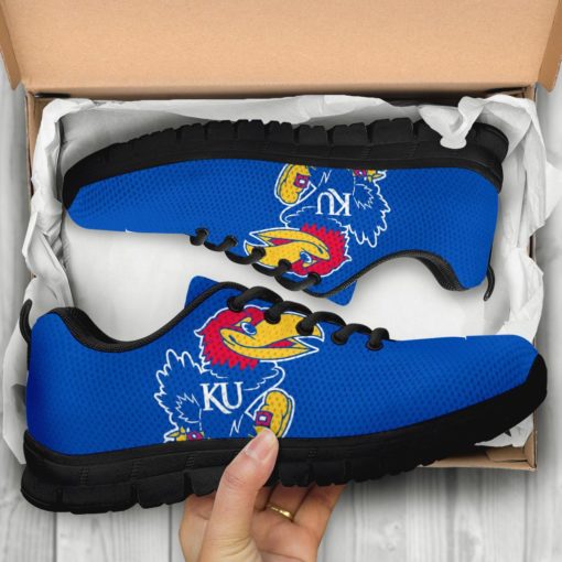 NCAA Kansas Jayhawks Breathable Running Shoes - Sneakers