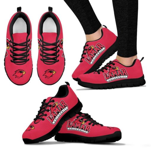 NCAA Lamar Cardinals Breathable Running Shoes - Sneakers