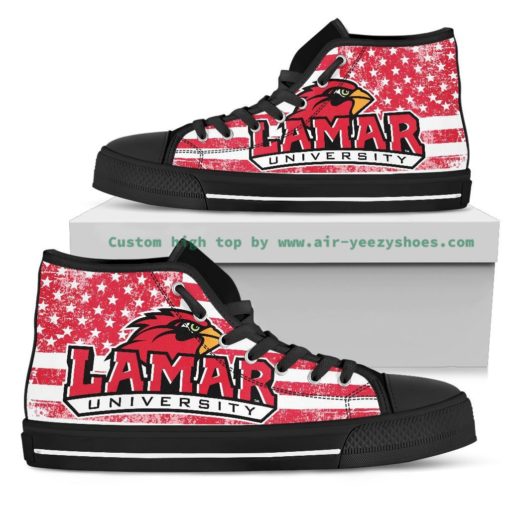NCAA Lamar Cardinals High Top Shoes