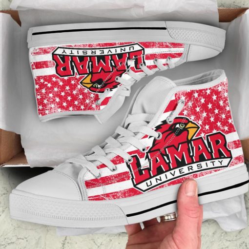 NCAA Lamar Cardinals High Top Shoes