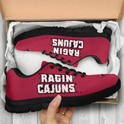 NCAA Louisiana Ragin' Cajuns Breathable Running Shoes - Sneakers