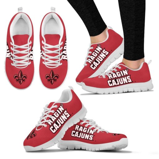NCAA Louisiana Ragin' Cajuns Breathable Running Shoes - Sneakers