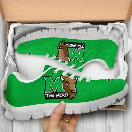 NCAA Marshall Thundering Herd Breathable Running Shoes - Sneakers