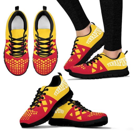 NCAA Maryland Terrapins Breathable Running Shoes AYZSNK214