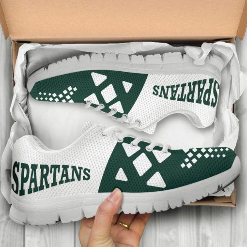 NCAA Michigan State Spartans Breathable Running Shoes AYZSNK217