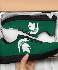 NCAA Michigan State Spartans Breathable Running Shoes - Sneakers