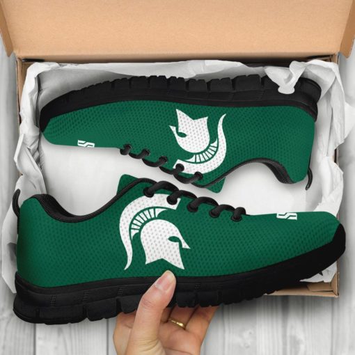 NCAA Michigan State Spartans Breathable Running Shoes – Sneakers